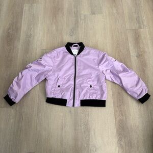 Target Art Class Kids Girls Blouson Jacket Size Large 10 12 Lavender Casual